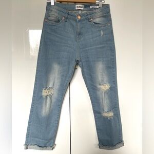 William Rast distressed slouchy boyfriend jeans sz 25